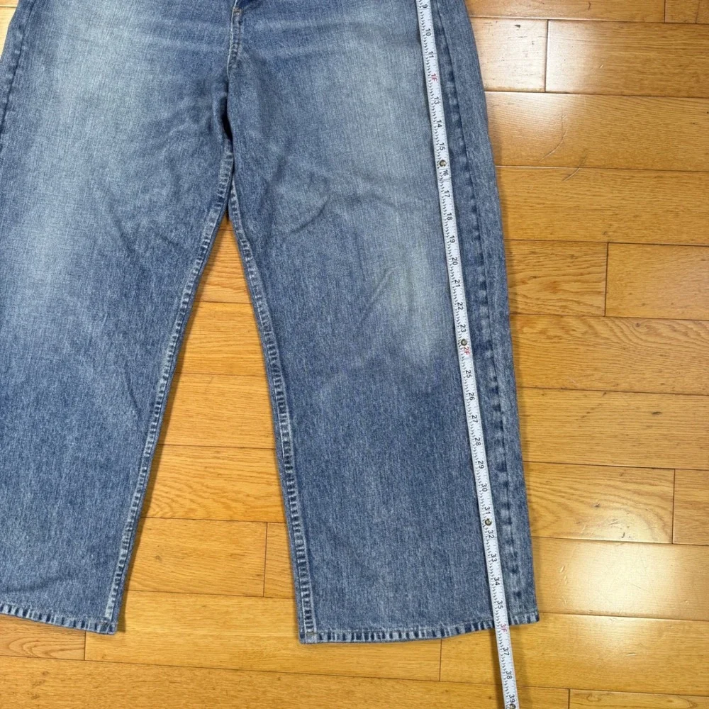 Rag & Bone Womens Miramar Wide-Leg Sweatpant Jeans Pant Blue Light Wash 28 - Picture 9 of 13